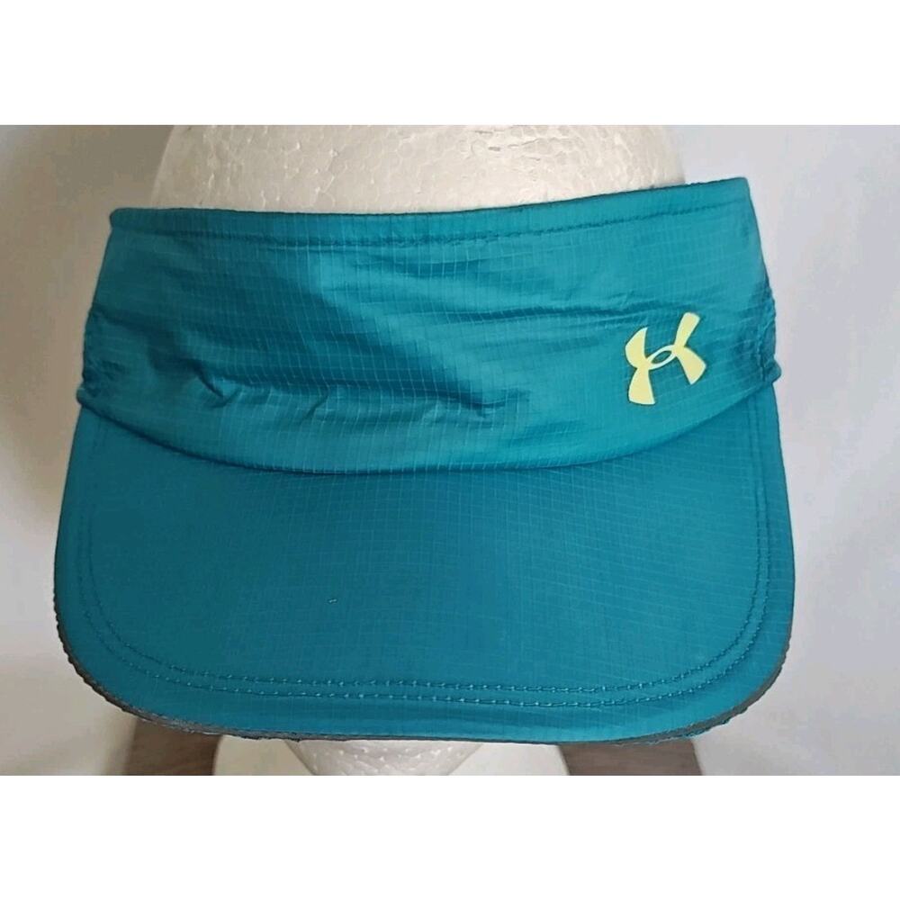 Under Armour Bright Blue ripstop nylon‎ women's Running tennis visor Hat Cap